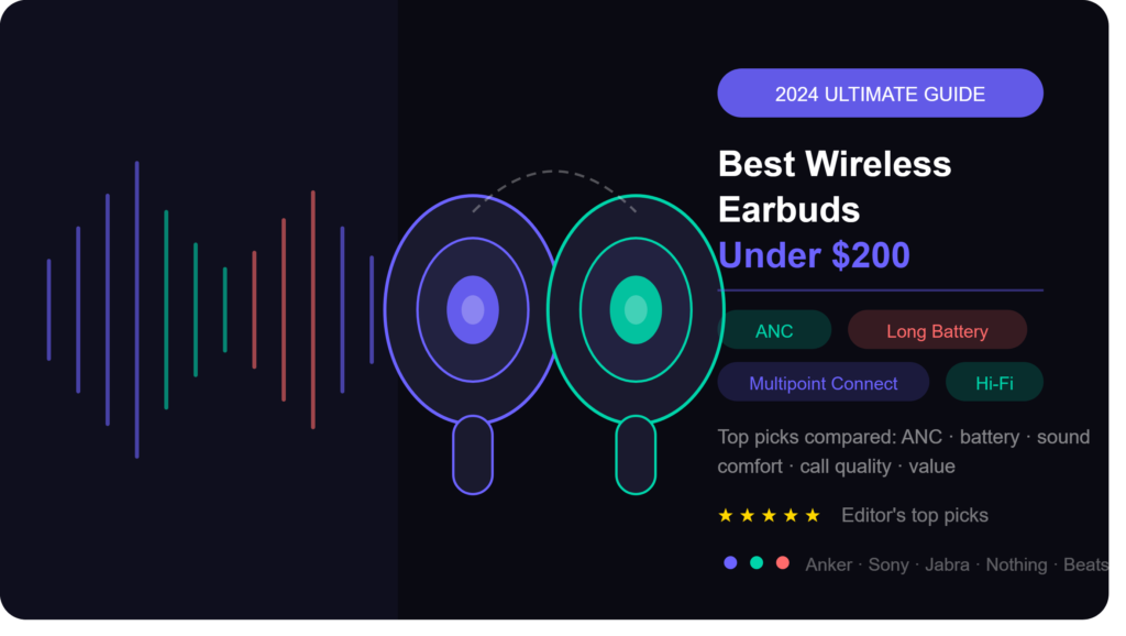 best wireless earbuds under 200 dollars 2024