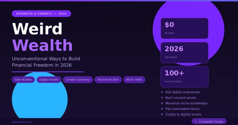Weird wealth strategies showing unconventional income streams and alternative ways to make money in 2026