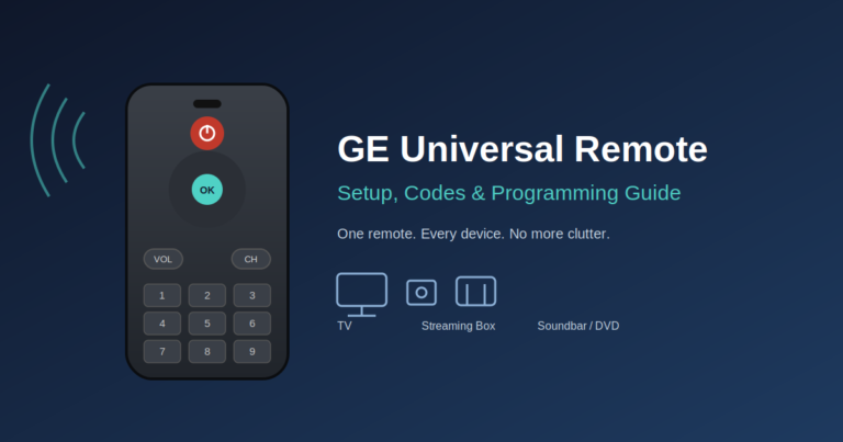 GE Universal Remote Setup and Programming Guide